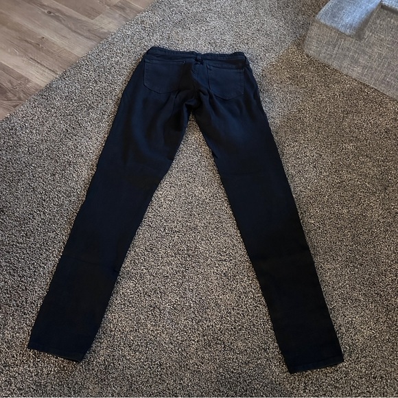 Just Black Skinny Jeans Classic Black Stretch Denim Mid Rise Made in USA Size 28 - Picture 2 of 6